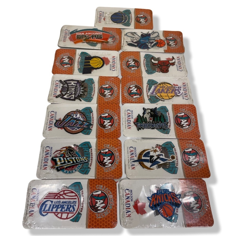 Vintage 90s NBA Iron On Patches